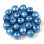 Cseh préselt golyó gyöngy - Saturated Metallic Little Boy Blue - 6mm