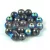 Czech Pressed Round Glass Bead - Hematite AB - 6mm