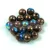 Czech Pressed Round Glass Bead - Bronze AB - 6mm
