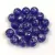 Cseh préselt golyó - Sapphire Silver Patina - 6mm