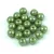 Cseh préselt golyó gyöngy - Opaque Olive Luster - 6mm