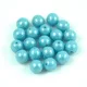 Cseh préselt golyó gyöngy - Blue Turquoise Luster - 6mm