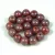 Czech Pressed Round Glass Bead - orange nebula - 6mm