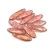 Dagger - Czech Glass Bead - pink gold luster -5x16mm