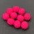 Czech Firepolished Round Glass Bead - Matt Neon Magenta - 8mm