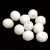 Czech Firepolished Round Glass Bead - White Luster - 8mm