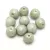 Czech Firepolished Round Glass Bead - Chalk Green Luster - 8mm