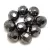 Czech Firepolished Round Glass Bead - Hematite - 8mm