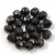 Czech Firepolished Round Glass Bead - Jet - 8mm