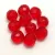 Czech Firepolished Round Glass Bead - Light Siam - 8mm