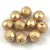 Czech Pressed Round Glass Bead - Faceted - Aztec Gold - 8mm