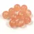 Czech Pressed Round Glass Bead - Crystal Light Peach Luster - 8mm