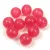 Czech Pressed Round Glass Bead - Crystal Light Cherry Luster - 8mm