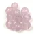 Czech Pressed Round Glass Bead - Crystal Light Amethyst Luster - 8mm