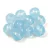 Czech Pressed Round Glass Bead - Crystal Aqua Luster - 8mm