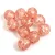 Czech Pressed Round Glass Bead - Cracked Light Rose - 8mm