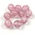Czech Pressed Round Glass Bead - Cracked Light Amethyst - 8mm