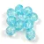 Czech Pressed Round Glass Bead - Cracked Aqua - 8mm