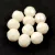 Czech Pressed Round Glass Bead - Faceted -  Ivory - 8mm