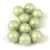Czech Pressed Round Glass Bead - Alabaster Green Luster - 8mm