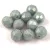 Czech Pressed Round Glass Bead - Faceted - Alabaster Green Luster - 8mm