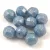 Czech Pressed Round Glass Bead - Faceted - Alabaster Blue Luster - 8mm