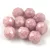 Czech Pressed Round Glass Bead - Faceted - Alabaster Rose Luster - 8mm