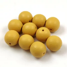   Czech Pressed Round Glass Bead - Alabaster Matt Nutshell - 8mm