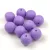 Czech Pressed Round Glass Bead - Alabaster Matt Purple - 8mm