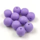 Cseh préselt golyó gyöngy - Alabaster Matt Purple - 8mm