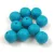 Czech Pressed Round Glass Bead - Alabaster Matt Teal Green - 8mm