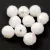 Czech Pressed Round Glass Bead - Faceted - Alabaster AB - 8mm
