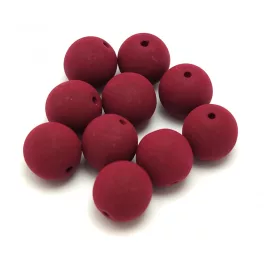 Cseh préselt gyöngy - Silk Satin Bordeaux - 8mm