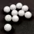 Czech Pressed Round Glass Bead - Milky White Silver - 8mm