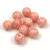 Czech Pressed Round Glass Bead - Milky Peach - 8mm