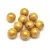 Czech Pressed Round Glass Bead - Alabaster Gold Luster - 8mm