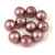 Czech Pressed Round Glass Bead - Matte Pearl Mauve - 8mm
