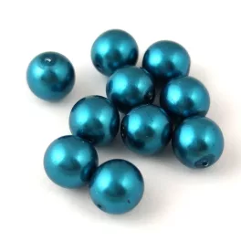 Czech imitation pearl - Petrol - 8mm