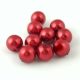 Tekla golyó gyöngy - Metallic Dark Red Pearl - 8mm