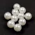 Czech Pressed Round Glass Bead - White Pearl - 8mm