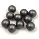 Czech Pressed Round Glass Bead - Matte Pearl Powder Grey - 8mm