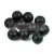Czech pressed glass round bead - Jet Matt - 8mm