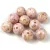 Czech Pressed Round Glass Bead - Alabaster Travertine Light Purple Spotted - 8mm