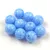 Czech Pressed Round Glass Bead - Alabaster Light Sapphire Spotted - 8mm
