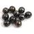 Czech Pressed Round Glass Bead - Beige Picasso - 8mm