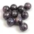 Czech Pressed Round Glass Bead - Jet Pink Brown Luster - 8mm