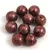 Czech Pressed Round Glass Bead - Jet Copper Luster - 8mm