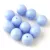 Czech Pressed Round Glass Bead - Opaque Light Sapphire - 8mm