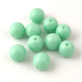 Préselt golyó gyöngy - Opaque Light Mint - 8mm