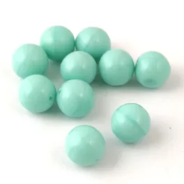 Préselt golyó gyöngy- Opaque Mint - 8mm